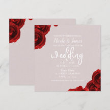 Taupe Blush Rode Aquarelrozen Moderne Trouw