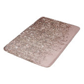 Taupe Blush Roze Brons Goud Glitter Glam Badmat (Gekanteld)