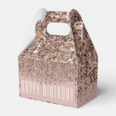 Taupe Blush Roze Rose Bronze Gold Glitter Glam Bedankdoosjes (Voorkant Zijde)