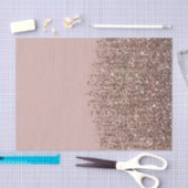 Taupe Blush Roze Rose Bronze Gold Glitter Glam Tissuepapier (Craft)