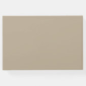 Taupe Boho Bloemen Bruiloft Gastenboek (Achterkant)