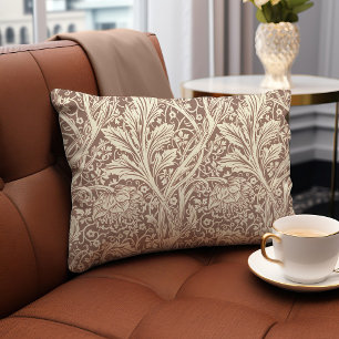Taupe Brown Arcadia William Morris Hawthorn Kussen