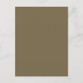Taupe Brown Color Background  Briefkaart (Voorkant)