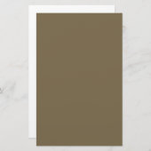 Taupe Brown Color Background  Briefpapier (Voorkant / Achterkant)