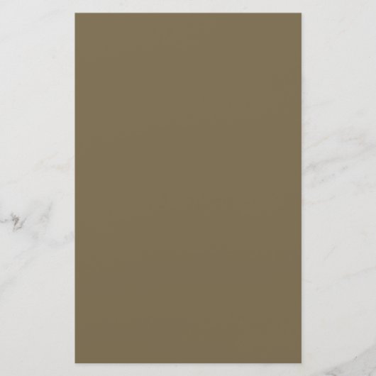 Taupe Brown Color Background  Briefpapier (Voorkant)