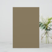 Taupe Brown Color Background  Briefpapier (Staand voorkant)