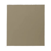 Taupe Brown Color Background  Notitieblok (Voorkant)