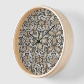 Taupe Brown Grey Beige Hip Bohemian Art Motif (Hoek)