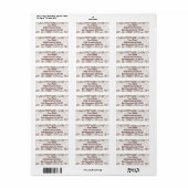 Taupe Brown Hawaïaanse Adresetiketten Etiket (Full Sheet)