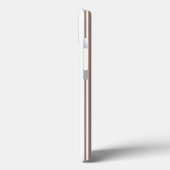 Taupe bruin en witte candy strepen Case-Mate iPho iPhone Case (Achterkant / Links)