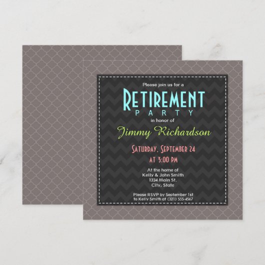 Taupe Bruin Marokkaans Quatrefoil Patroon Kaart (Voorkant / Achterkant)