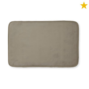Taupe bruin monogram watercolor geometrisch patroo badmat