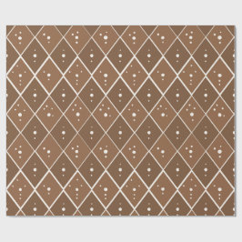 Taupe Bruine Diamant Moderne Scandinavische Cadeaupapier