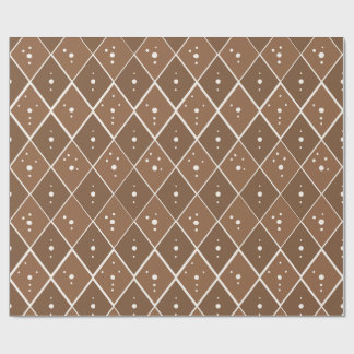 Taupe Bruine Diamant Moderne Scandinavische Cadeaupapier