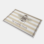 Taupe  Bumble Bee & Familienaam Deurmat (Schuin)