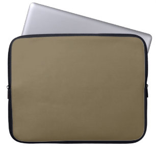 Taupe Coffee Color Background  Laptop Sleeve