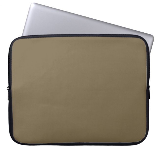 Taupe Coffee Color Background  Laptop Sleeve (Voorkant)