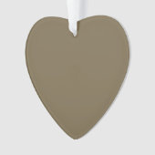 Taupe Coffee Color Background Ornament (voorkant)