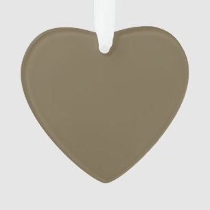 Taupe Coffee Color Background Ornament