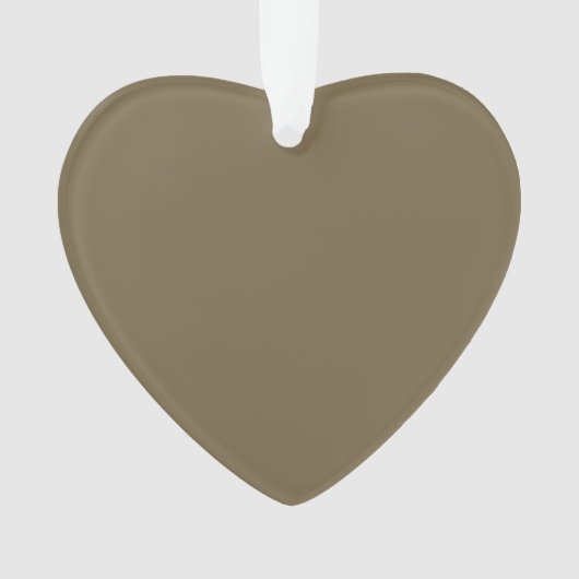 Taupe Coffee Color Background Ornament (voorkant)