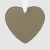 Taupe Coffee Color Background Ornament (achterkant)
