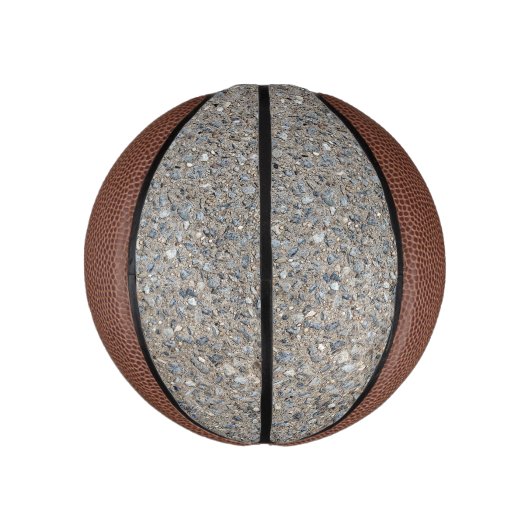 Taupe Concrete Cement Blue Aggregate Sidewalk Basketbal (Verticaal)