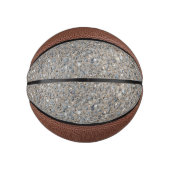 Taupe Concrete Cement Blue Aggregate Sidewalk Basketbal (Voorkant)