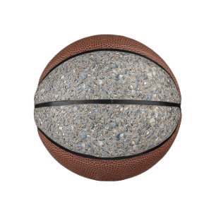 Taupe Concrete Cement Blue Aggregate Sidewalk Basketbal