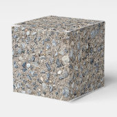 Taupe Concrete Cement Blue Aggregate Sidewalk Bedankdoosjes (Voorkant Zijde)