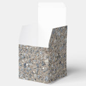 Taupe Concrete Cement Blue Aggregate Sidewalk Bedankdoosjes (Geopend)