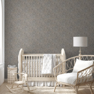 Taupe Concrete Cement Blue Aggregate Sidewalk Behang
