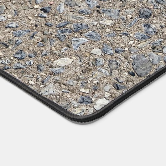 Taupe Concrete Cement Blue Aggregate Sidewalk Bureaumat (Hoek)