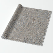 Taupe Concrete Cement Blue Aggregate Sidewalk Cadeaupapier (Uitgerold)