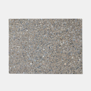 Taupe Concrete Cement Blue Aggregate Sidewalk Deurmat