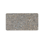 Taupe Concrete Cement Blue Aggregate Sidewalk Etiket (Voorkant)
