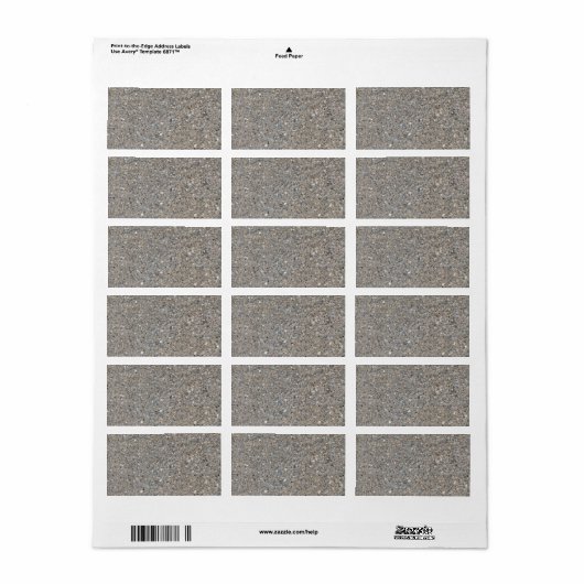 Taupe Concrete Cement Blue Aggregate Sidewalk Etiket (Full Sheet)