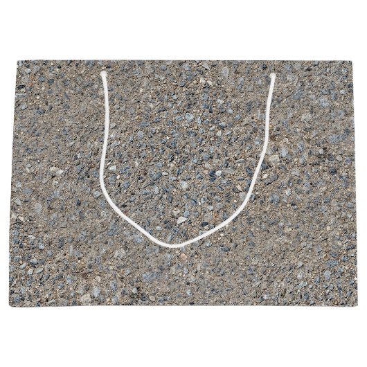 Taupe Concrete Cement Blue Aggregate Sidewalk Groot Cadeauzakje (Voorkant)