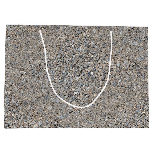 Taupe Concrete Cement Blue Aggregate Sidewalk Groot Cadeauzakje (Achterkant)