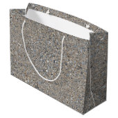 Taupe Concrete Cement Blue Aggregate Sidewalk Groot Cadeauzakje (Achterkant Gekanteld)