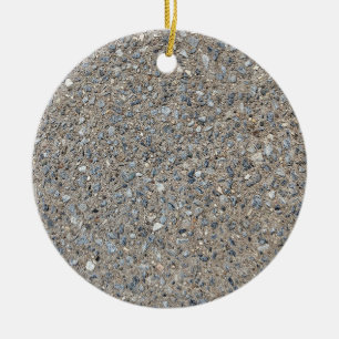 Taupe Concrete Cement Blue Aggregate Sidewalk Keramisch Ornament