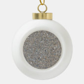 Taupe Concrete Cement Blue Aggregate Sidewalk Keramische Bal Ornament (Voorkant)