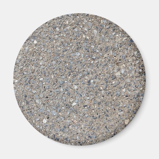 Taupe Concrete Cement Blue Aggregate Sidewalk Magneet (Voorkant)