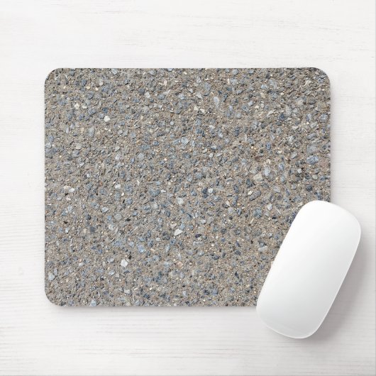 Taupe Concrete Cement Blue Aggregate Sidewalk Muismat (Met muis)
