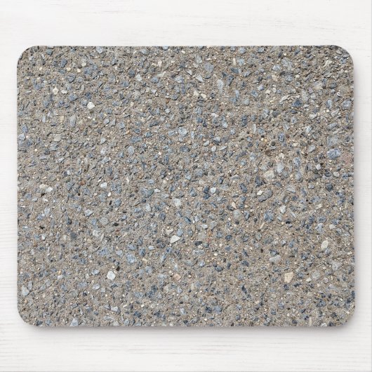 Taupe Concrete Cement Blue Aggregate Sidewalk Muismat (Voorkant)