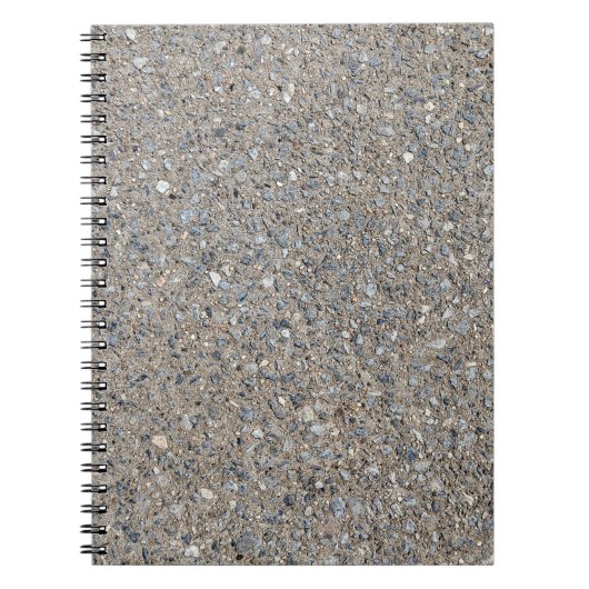 Taupe Concrete Cement Blue Aggregate Sidewalk Notitieboek (Voorkant)