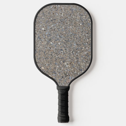 Taupe Concrete Cement Blue Aggregate Sidewalk Pickleball Paddle (Voorkant)