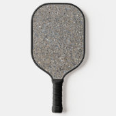 Taupe Concrete Cement Blue Aggregate Sidewalk Pickleball Paddle (Achterkant)