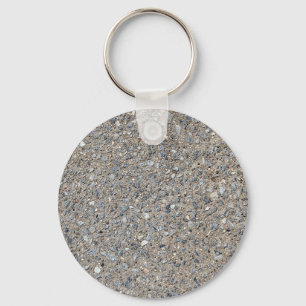 Taupe Concrete Cement Blue Aggregate Sidewalk Sleutelhanger
