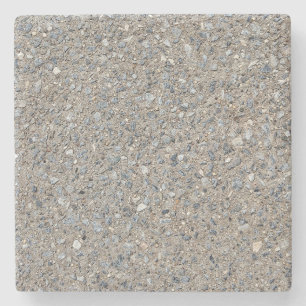 Taupe Concrete Cement Blue Aggregate Sidewalk Stenen Onderzetter