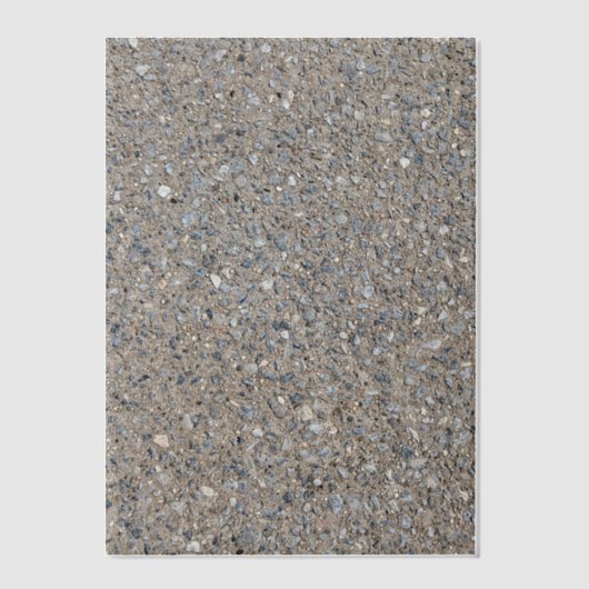 Taupe Concrete Cement Blue Aggregate Sidewalk Vellum Uitnodigingen (Voorkant)